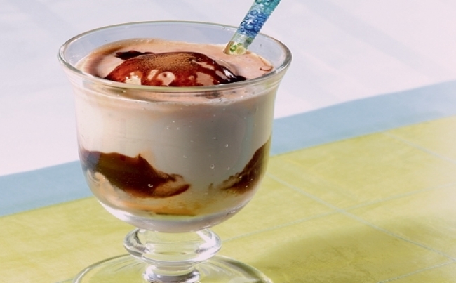 Batido de plátano y lúcuma